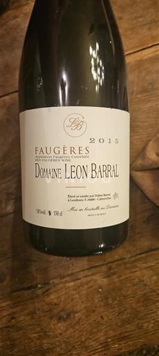 Languedoc Faugères Domaine Léon Barral 2015