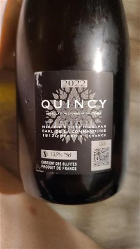 Loire Valley Quincy Earl de la Commanderie 2022