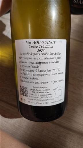Loire Valley Quincy Commanderie Tradition 2023