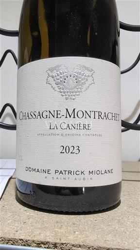 Borgogna Chassagne-Montrachet Domaine Patrick Miolane La Canière 2023