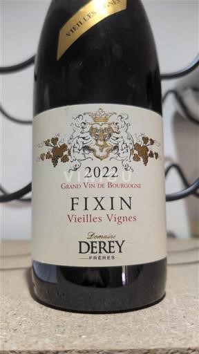 Bourgogne Fixin Domaine Derey Frères Vieilles Vignes 2022