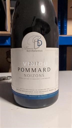 Borgogna Pommard Domaine Berthelemot Noizons 2017