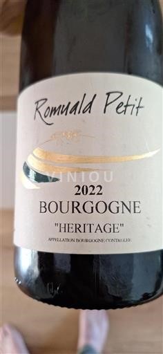 Bourgogne Romuald Petit Héritage 2022