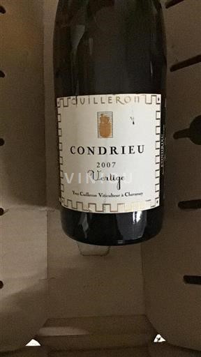 Rhône Valley Condrieu Yves Cuilleron Vertige 2007