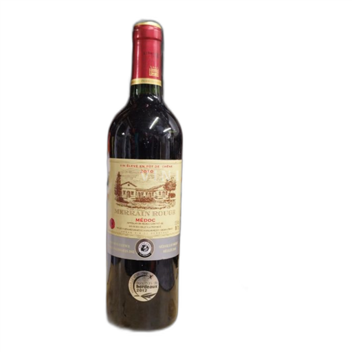 Bordéus Merrain rouge Medoc 2010