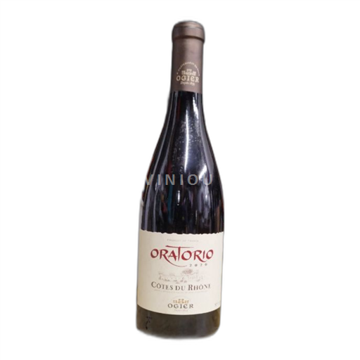 Vin Rouge sec Oratorio Cote du Rhône 2020 France Vallée du Rhône