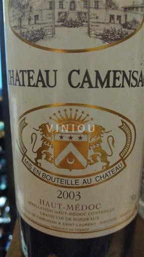 Bordéus Haut-Médoc Château Camensac 2003