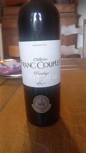 Bordeaux Château Franc Couplet Privilège 2018