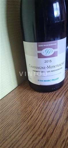 Vin Rouge sec Les Macherelles Jean-Marc Pillot 2015 France Bourgogne Chassagne-montrachet AOC Premier Cru