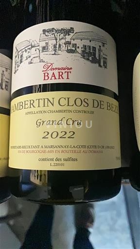 Borgogna Chambertin Grand Cru Domaine Bart Chambertin Clos de B%c3%a8ze 2022