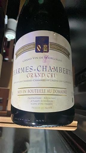 Burgundy Charmes-Chambertin Grand Cru Domaine Coquard Loison-Fleurot 2013