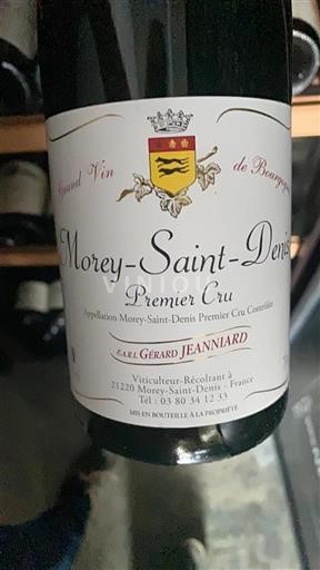 Bourgogne Morey-saint-denis Premier Cru Gérard Jeanniard 2015