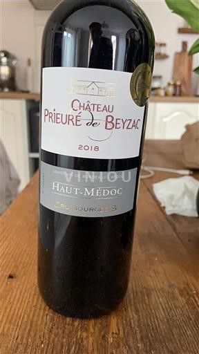 Bordéus Haut-Médoc Cru Bourgeois Prieuré de Beyzac 2018