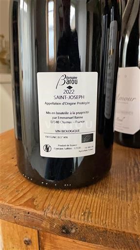 Vallée du Rhône Saint-Joseph Domaine Barou 2022