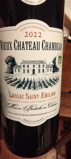 Bordeaux Lussac-saint-émilion Château Vieux Chambeau 2022
