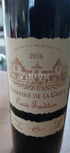 Bordeaux Domaine La Grave Tradition 2016