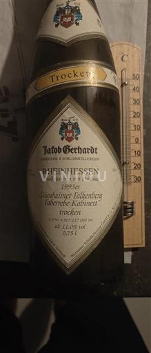 Rheinhessen Jakob Gerhardt Dienheimer Falkenberg Fabrebe Kabinett 1993
