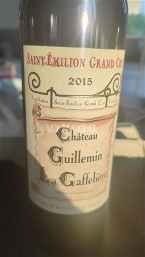Bordeaux Saint-Émilion Grand Cru Grand Cru Château Guillemin La Gaffelière 2015