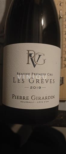 Burgundsko Beaune Premier Cru Pierre Girardin Les Grèves 2019