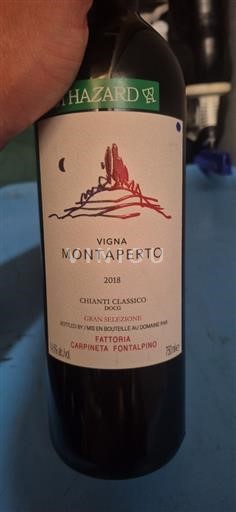 Toscana Chianti Classico Fattoria Carpineta Fontalpino Vigna Montaperto 2018