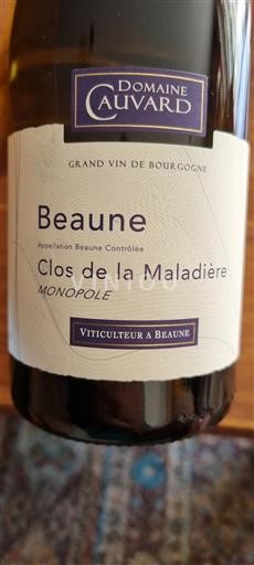 Bourgogne Beaune Domaine Cauvard Clos de la Maladière Non Millésimé
