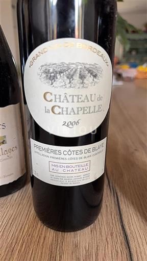Bordeaux Nespecifikováno Château La Chapelle 2006