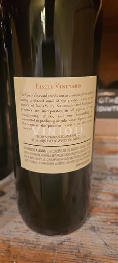 California AVAs Napa Valley Araujo Estate Wines Eisele Vineyard 2012