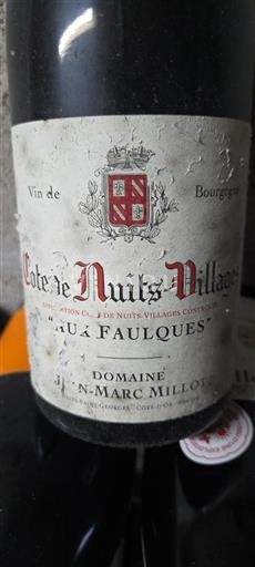 Bourgogne Côte de nuits villages Domaine Jean-Marc Millot Aux Faulques Non Millésimé