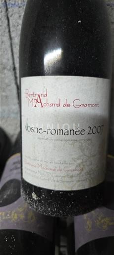 Bourgogne Vosne-romanée Bertrand Machard de Gramont 2007