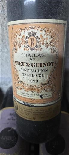 Bordeaux Saint-Émilion Grand Cru Grand Cru Château Vieux Guinot 1998