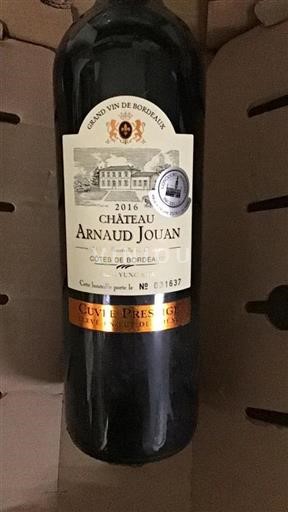 Bordeaux Côtes-de-Bordeaux Château Arnaud Jouan Prestige 2016
