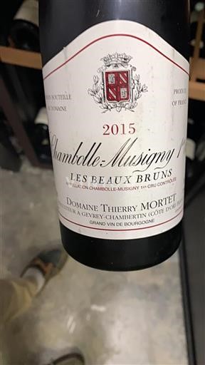 Borgogna Chambolle-Musigny Premier Cru Domaine Thierry Mortet Les Beaux Bruns 2015