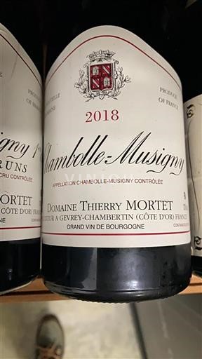 Borgogna Chambolle-Musigny Domaine Thierry Mortet 2018