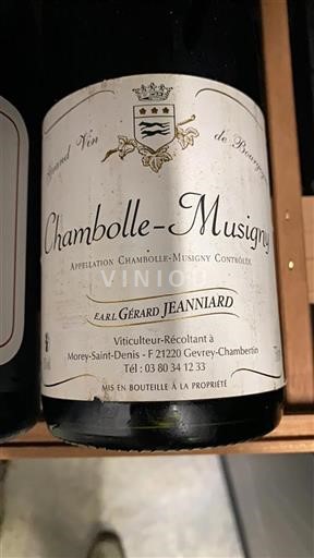 Bourgogne Chambolle-Musigny Gérard Jeanniard Non Millésimé