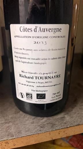 Vallée de la Loire Côtes-d'auvergne Richard Tournayre 2023