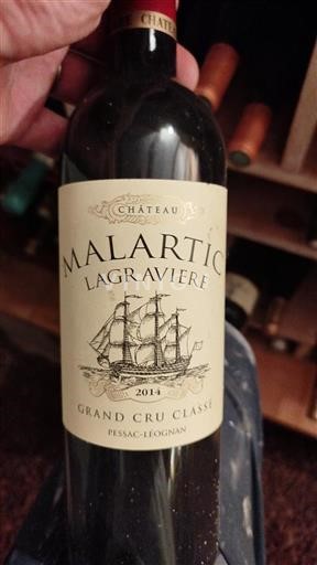Bordeaux Pessac-Léognan Grand Cru Malartic Lagravière 2014