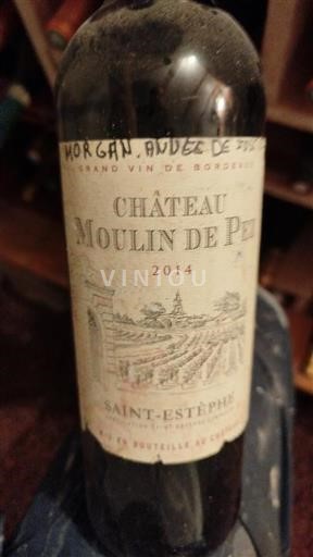 Bordeaux Saint-Estèphe Château Moulin de Pez 2014
