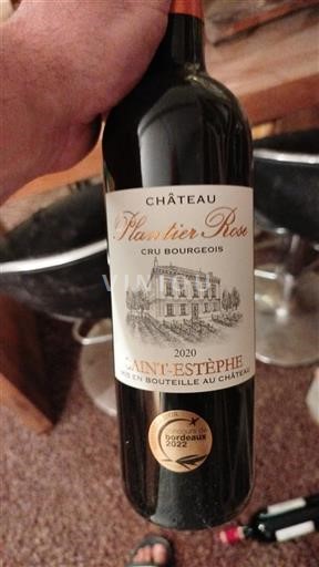 Bordeaux Saint-Estèphe Cru Bourgeois Château Plantier Rose 2020