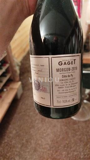 Beaujolais Morgon Domaine Gaget Côte du Py 2019