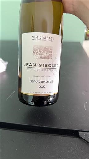 Alsace Grand Cru Jean Siegler Clos des Terres Brunes 2022