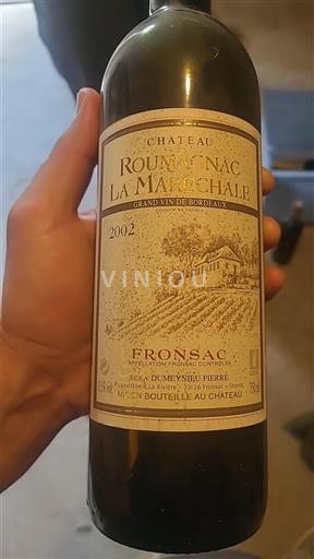 Bordeaux Fronsac Roumagnac la Maréchale 2002