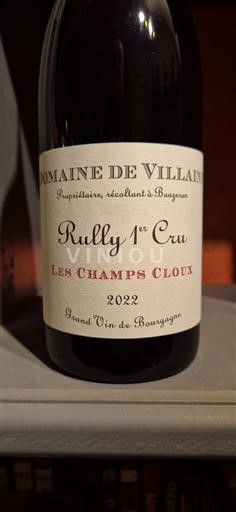Bourgogne Rully Premier Cru Domaine Villaine Les Champs Cloux 2022