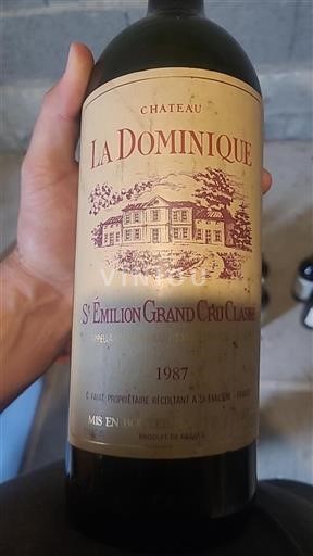 Bordeaux Saint-Émilion Grand Cru Grand Cru Château La Dominique 1987