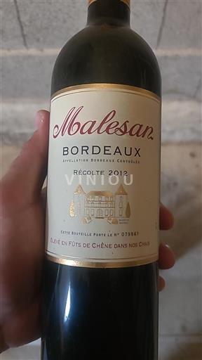 Bordéus Malesan 2012
