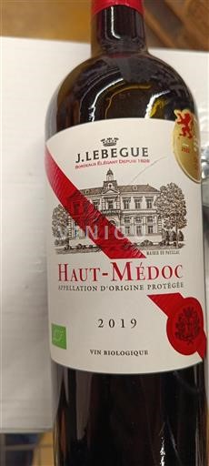 Bordeaux Haut-Médoc J. Lebègue 2019