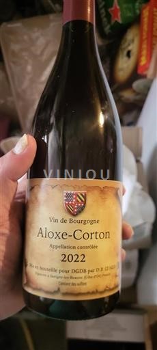 Vin Rouge sec DGDB 2022 France Bourgogne Aloxe-Corton AOC