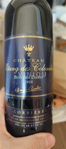 Languedoc Corbières Château Étang des Colombes Bois des Dames 2020