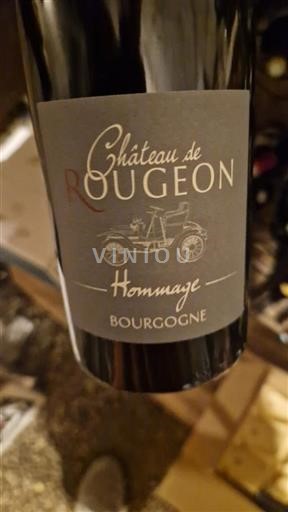 Vin Rouge sec Hommage Château Rougeon 2021 France Bourgogne AOC