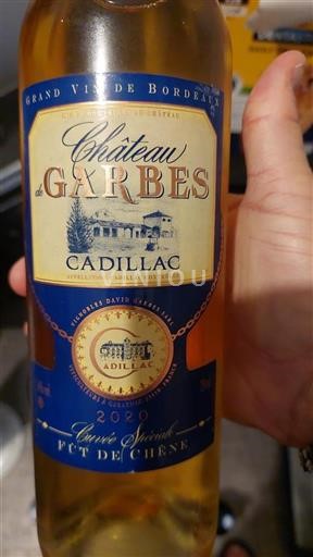 Bordeaux Cadillac Château Garbes Spéciale Fût de Chêne 2020