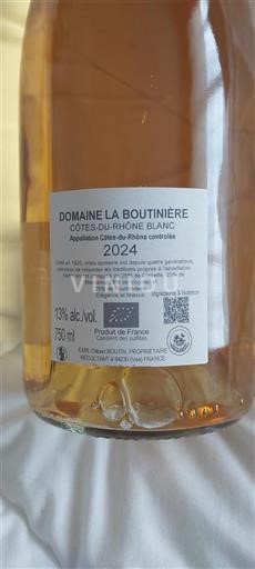 Rhône Valley Côtes-du-Rhône Domaine La Boutinière 2024